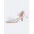 abordables mariée-Chaussures de mariage en satin à petit talon pour femme, ornées d'un nœud. &amp;Escarpins de mariée à bride cheville ornés de fleurs en organza et de perles, élégants et confortables pour la cérémonie de