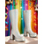 preiswerte Frauen Schuhe-Woman’s Mardi Gras 1980er Retro Metallic Gold Knielange Plateau-Stiefel mit Blockabsätzen – Perfekt für Karnevals-Paraden und festliche Feierlichkeiten