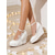 economico sposa-scarpe da sposa con zeppa in pizzo avorio floreale da donna - tacchi da sposa con plateau e cinturino alla caviglia, stile romantico ed elegante per le spose ai matrimoni in città