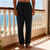 economico Vacanza-Per uomo Pantaloni di Lino Pantaloni Pantaloni Estivi Pantaloni Larghi Pantaloni da Spiaggia Coulisse Elastico in vita Tinta unica Comodità Traspirante Lunghezza al ginocchio Quotidiano All'aperto