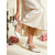 abordables Demoiselle d&amp;#39;honneur-Escarpins blancs à bout pointu et petit talon avec bride cheville pour femme – chaussures de mariage, de demoiselle d'honneur et de cérémonie