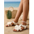 cheap Flat Sandals-Women's White Big Bow Flat Sandals – Cute Butterfly Accent Beach Shoes for Summer Vacations, Daily Outings &amp; Seaside Wedding Guests