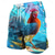 billiga Djur &amp; Fåglar-Herr Tupp Nyhet Cool kyckling Badshorts Boardshorts Medium Midja Rolig Hawaiisk Strandsemester Sidfickor Mesh foder Elastisk dragsko i midjan Designer Kläder