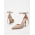 cheap Wedding Guest-Women's Nude Suede Ankle-Tie Heels – Elegant Pointed-Toe Stiletto Pumps for Indoor Weddings, Wedding Guests and Dressy Formal Party Shoes