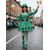 voordelige Damesschoenen-Groene damesschoenen in oxfordstijl – platte veterschoenen voor de St. Patrick's Day parade, feestelijke schoenen voor feestelijke gelegenheden en feestjes. &amp;straatevenementen