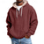 preiswerte Basic-Hoodies für Herren-Herren Kapuzensweatshirt Waffle Kapuzensweatshirt Pullover Viertelreißverschluss Kapuzensweatshirt Fleece Kapuzensweatshirt Schwarz Weiß Armeegrün Burgunderrot Marineblau Mit Kapuze Einfach Tasche