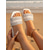 economico Infradito scivolosi-sandali con strass da donna: scarpe basse slip-on con perline scintillanti per vacanze al mare, feste estive, abbigliamento da resort e outfit chic quotidiani