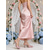 baratos Dama de honra-Sapatos de salto baixo e bico fino com strass rosa para mulheres – elegantes para casamentos, damas de honra e festas.