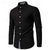 abordables Camisas de vestir para hombres-Hombre Camisa Camisa para Vestido Abotonar la camisa Geométrico Casual Diario Negro Blanco Rojo Azul Oscuro Manga Larga Cuello Vuelto Primavera Otoño Ropa Retazos