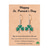 abordables Accesorios-Conjunto de pulsera y pendientes de trébol de aleación y acrílico para mujer, con cuentas verdes y blancas, perfecto para el Día de San Patricio y para uso diario.