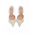 abordables mariée-Escarpins ivoire à bride arrière pour femme – élégants escarpins de mariage en satin ornés d'appliqués de roses, parfaits pour les mariées lors d'un mariage champêtre ou en extérieur. &amp;cérémonies