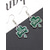 cheap Accessories-Women's St. Patrick's Day Drop Earrings, Green Shamrock &amp; Leprechaun Hat Design, Alloy Dangle Earrings, Festive Irish Holiday Party Jewelry for Women