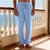 economico Vacanza-Per uomo Pantaloni di Lino Pantaloni Pantaloni Estivi Pantaloni Larghi Pantaloni da Spiaggia Coulisse Elastico in vita Tinta unica Comodità Traspirante Lunghezza al ginocchio Quotidiano All'aperto