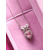 voordelige Valentijnsdag-Damesketting met hartvormige hanger van legering en strik, verkrijgbaar in wit en roze, perfect voor Valentijnsdag.