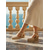 billige Espadrille sandaler-Beige bohemske heklede espadriller i kileform til dame – ideelle for sommerferier, strandresorter og uformelle utflukter