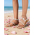 cheap Bride-Women's White Lace Floral Flat Sandals, Elegant Boho Bridal Beach Wedding Shoes, Open Toe Ankle Strap Comfortable Flats for Brides, Perfect for Seaside, Destination &amp; Outdoor Weddings