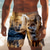 economico Animali &amp; Uccelli-Per uomo Volpe Lupo Natura e paesaggi Costumi da bagno Pantaloncini da mare Pantaloncini da Surf Misura del girovita medio Retrò Vintage All'aperto Vacanza Tasche Laterali fodera in rete Coulisse