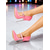 baratos Bombas Clássicas-Sapatos de salto agulha altíssimos com tira de pérolas vermelhas para mulheres - calçado elegante e marcante para baladas e festas de Ano Novo. &amp;eventos festivos