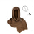abordables Accessoires et plus-Médiéval Renaissance écharpe Guerrier Viking Ranger Déguisement Unisexe Halloween Carnaval Foire de la Renaissance LARP Adultes Broche
