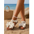 cheap Flat Sandals-Women's White Big Bow Flat Sandals – Cute Butterfly Accent Beach Shoes for Summer Vacations, Daily Outings &amp; Seaside Wedding Guests