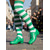 voordelige Damesschoenen-Groene damesschoenen in oxfordstijl – platte veterschoenen voor de St. Patrick's Day parade, feestelijke schoenen voor feestelijke gelegenheden en feestjes. &amp;straatevenementen