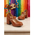 ieftine Pantofi de dama-Tocuri platforme roșii cu cataramă pentru femei stil retro de carnaval perfecte pentru evenimente festive și parade
