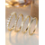 economico Matrimonio ACC-set di anelli impilabili in lega da donna, fasce in zirconia cubica color oro e argento, elegante stile minimalista per spose, cerimonie nuziali, fidanzamenti e abbigliamento quotidiano