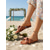 preiswerte Hochzeitsgast-Elegante weiße Damensandalen mit Schleifendetail – bequeme Sommerschuhe für Strandhochzeiten und Gäste
