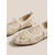 economico Donne-ballerine Mary Jane da donna in rete con ricami floreali: eleganti scarpe slip-on traspiranti in stile isola tropicale per vacanze in resort sulla spiaggia e viaggi estivi