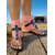 cheap Vacation Sandals-Women's Boho Black Buckle Sandals – Stylish Festival Footwear with Adjustable Straps, Perfect for Outdoor Music Festivals, Summer Events and Casual Days
