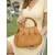baratos Malas com Alça-Bolsa feminina em couro sintético – várias cores, alça redonda elegante, resistente e espaçosa – perfeita para looks casuais do dia a dia e para a noite.
