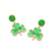 Χαμηλού Κόστους αξεσουάρ-γυναικεία σκουλαρίκια με τριφύλλι - υλικό κράματος, πολλαπλά στυλ, πράσινο, ημέρα του Αγίου Πατρικίου, καθημερινή χρήση