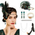 cheap Accessories and More-1920s Flapper Headband The Great Gatsby Collarless Fancy Dress Women's Carnival Masquerade Party Masquerade Adults' 1 Bracelet Gloves More Accessories