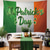 billiga Gobelänger-St Patricks Day-bakgrund irländsk flagga med shamrocks väggtapet St Patricks Day festtillbehör grön öl firande bakgrund för fotoautomat
