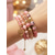 abordables Saint Valentin-Ensemble de bracelets bohèmes pour femmes en acrylique et alliage – plusieurs couleurs, breloque cœur, parfait pour la Saint-Valentin et au quotidien