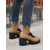 cheap Mary Jane Pumps-Women's Black Chunky Heel Platform Shoes with Cross Strap – Comfortable and Trendy Work Shoes for Office, Commuting and Daily Wear