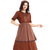 abordables Pionero / Siglo XIX-250º Aniversario de EE. UU. Siglo 19 década de 1800 Vestido de la pradera Conjunto de gorro y delantal Mangas cortas Chica pionera Colonial Pionero Guerra Revolucionaria Disfraz Mujer Víspera de