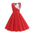 abordables Vestidos-1950s Hepburn Retro Antiguo Mediodía Vestido de una línea Vestido swing Vestido de la pradera A Lunares Corte A Escote en Pico Disfraz Chica Carnaval Mascarada Vacaciones Uso Diario Vestido Primavera