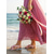 cheap Bridesmaid-Women's Blush Pink Floral Flat Sandals, Soft Ankle Strap Bridesmaid Shoes for Beach Wedding Ceremonies