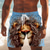 billiga Djur &amp; Fåglar-Herr Tecknat Lejon Rolig Badshorts Boardshorts Medium Midja Hawaiisk Strandsemester Sidfickor Mesh foder Elastisk dragsko i midjan Designer Kläder