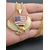 abordables Accesorios-Collar de aleación para hombre con colgante de águila y bandera estadounidense, disponible en oro y plata, ideal para celebraciones del Día de la Independencia y el 250 aniversario.