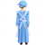 abordables Pionero / Siglo XIX-250º Aniversario de EE. UU. Siglo 19 década de 1800 Vestido de la pradera Conjunto de gorro y delantal Larga Chica pionera Colonial Pionero Guerra Revolucionaria Floral Disfraz Chica Víspera de Todos