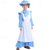 abordables Pionero / Siglo XIX-250º Aniversario de EE. UU. Siglo 19 década de 1800 Vestido de la pradera Conjunto de gorro y delantal Larga Chica pionera Colonial Pionero Guerra Revolucionaria Floral Disfraz Chica Víspera de Todos