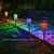 voordelige Landschapsverlichting-Op zonne-energie werkende padverlichting voor buiten, koel wit &amp;RGB-verlichting met schemeringssensor, waterdicht, geschikt voor tuin, terras, pad, erf, looppad, oprit, 2 standen