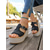 cheap Wedge Sandals-Women's White Wedge Sandals with Buckle Strap – Stylish, Comfortable Footwear for Summer, Beach and Poolside Events