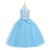 cheap Flower Girl's Dresses-Flower Girl Dress Girls' Formal Dress Wedding Attire Party Wedding Formal Fashion Adorable Princess First Communion Dress Patchwork Mesh Solid Color Sleeveless Crew Neck Light Pink White 4-7 Years