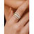 economico Matrimonio ACC-set di anelli impilabili in lega da donna, fasce in zirconia cubica color oro e argento, elegante stile minimalista per spose, cerimonie nuziali, fidanzamenti e abbigliamento quotidiano