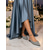 cheap Wedding Guest-Women's Gold Crystal Slingback Flats, Elegant Pointed Toe Bridal Shoes for Modern City Wedding