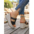 cheap Wedge Sandals-Women's White Wedge Sandals with Buckle Strap – Stylish, Comfortable Footwear for Summer, Beach and Poolside Events