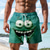 billiga Retro Vintage &amp; Etik-Herr 3D Print 3D-seriefigur Le ansikte Badshorts Boardshorts Medium Midja Hawaiisk Rolig Strandsemester Sidfickor Mesh foder Elastisk dragsko i midjan Designer Kläder
